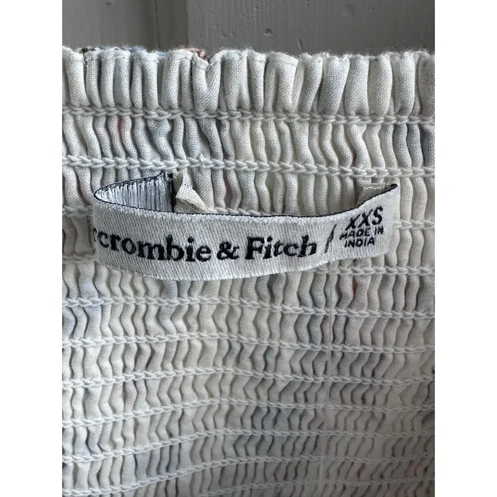 Abercrombie & Fitch Floral Puff Sleeve Crop Top NWT